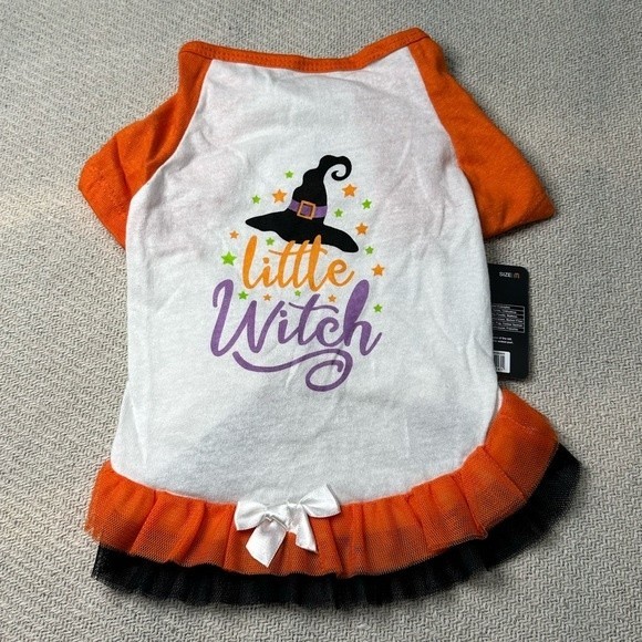 Other - Little Witch Dog Pet Halloween Tutu Shirt Costume NWT